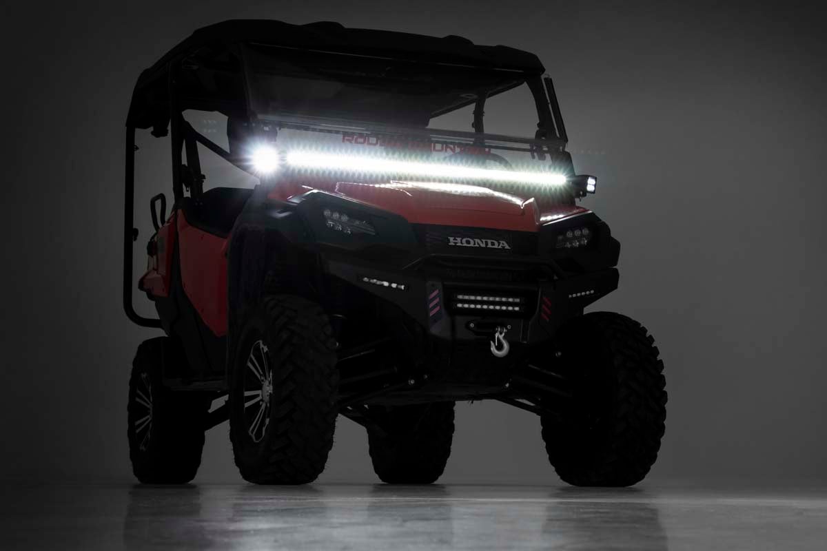 LED Light Kit | Cage Mount | 50" Black Single Row | Honda Pioneer 1000/Pioneer 1000-6 - Lighting & Acc (Image 2 of 6)