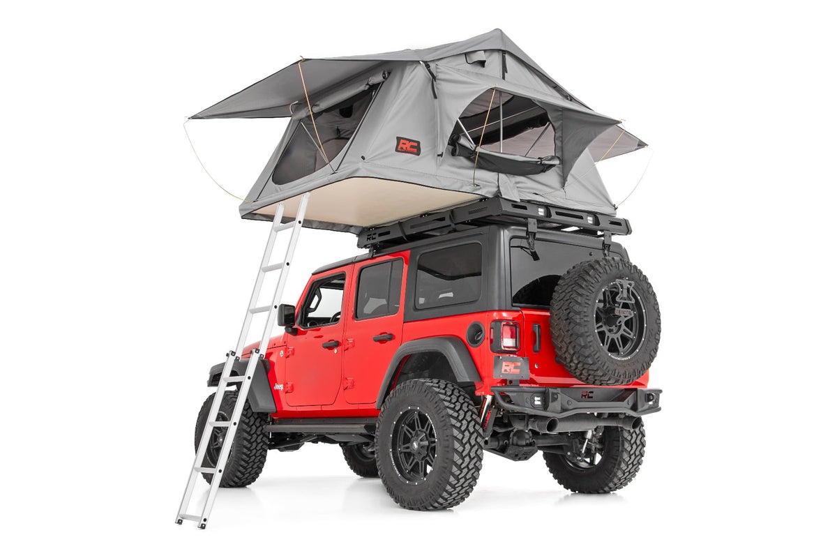 RC Roof Top Tent | Rack Mount | 12 Volt Accessory & LED Light Kit (manufacturer page)