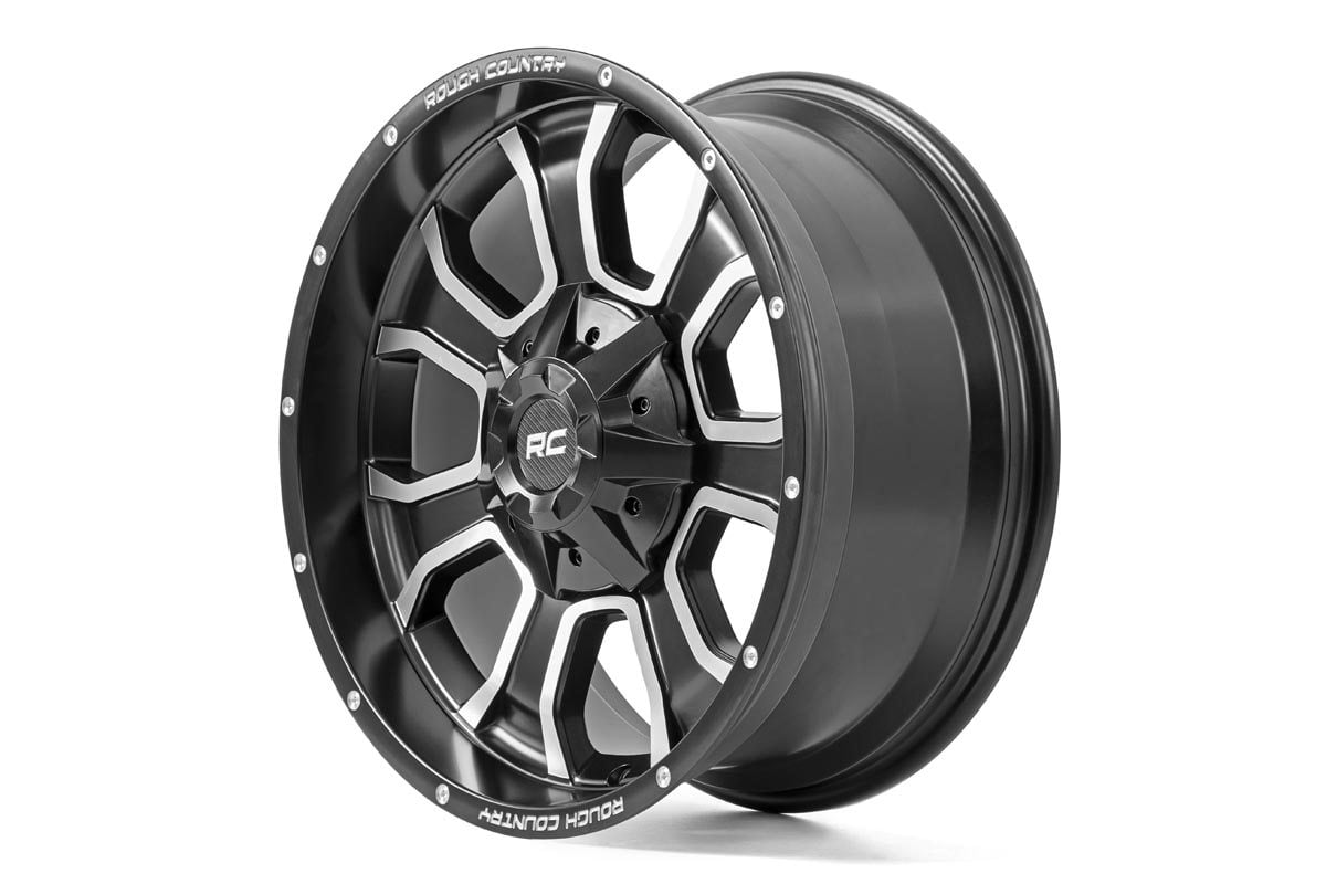 Rough Country 93 Series Wheel | One-Piece | Matte Black | 20x10 | 8x6.5 | -18mm - RC Wheels (Image 3 of 4)