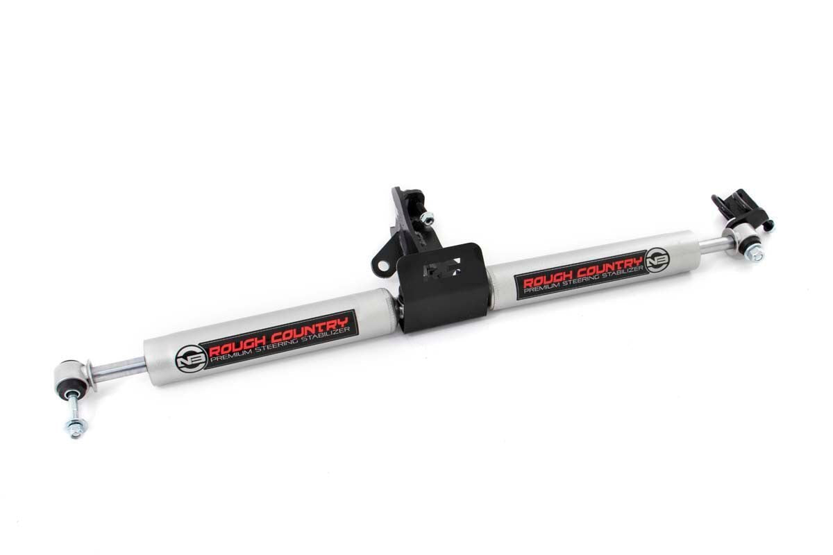 N3 Steering Stabilizer | Dual | 4 Inch Lift | Jeep Grand Cherokee WJ (99-04) - Shocks & Stabilizers (Image 1 of 3)