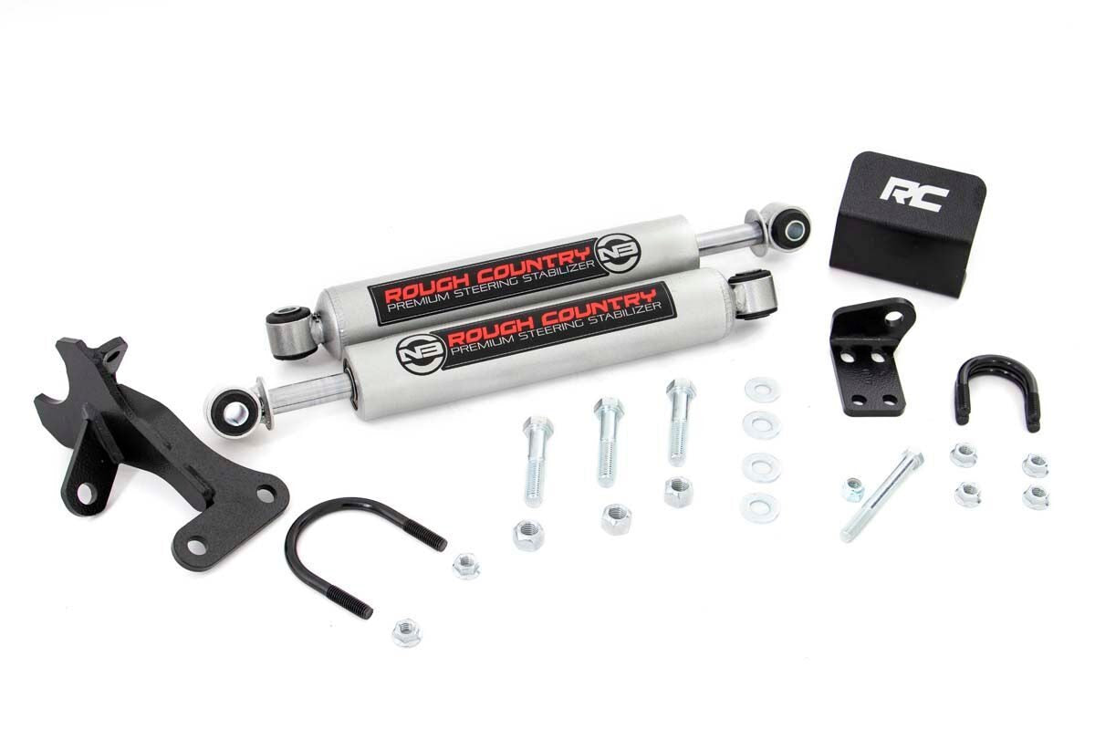 N3 Steering Stabilizer | Dual | 4 Inch Lift | Jeep Grand Cherokee WJ (99-04) - Shocks & Stabilizers (Image 2 of 3)