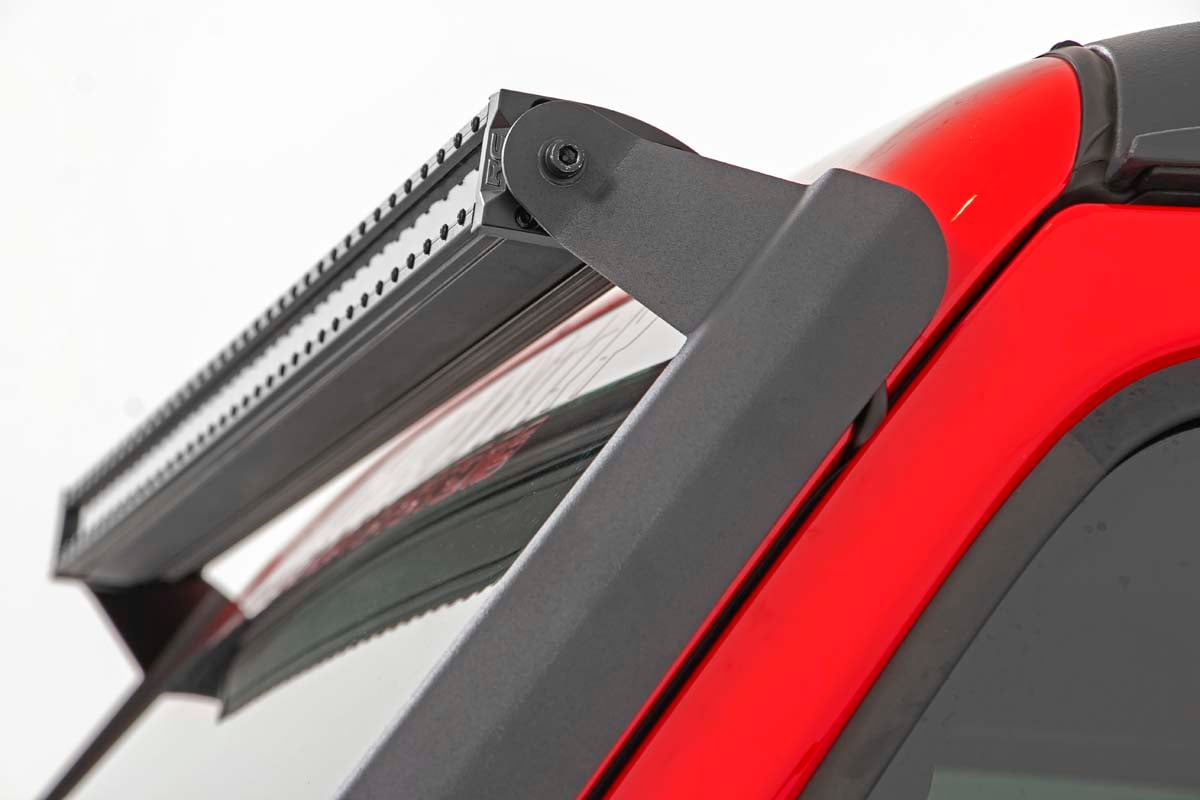 LED Light Kit | Windshield | 50" BLK Dual Row | WHT DRL | Jeep Gladiator JT/Wrangler JL (18-26) - Lighting & Acc (Image 5 of 6)