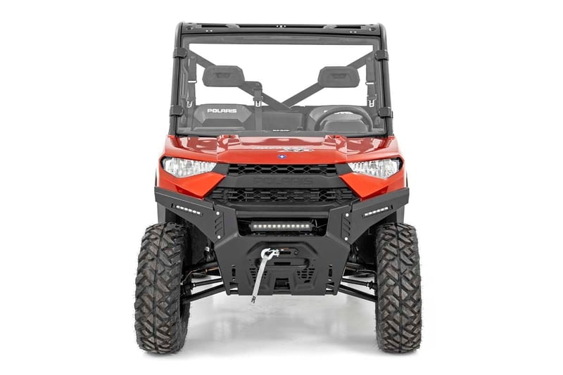 RC LED Light Kit | Bumper Mount | 12" Black Single Row | Polaris Ranger XP 1000 (manufacturer page)