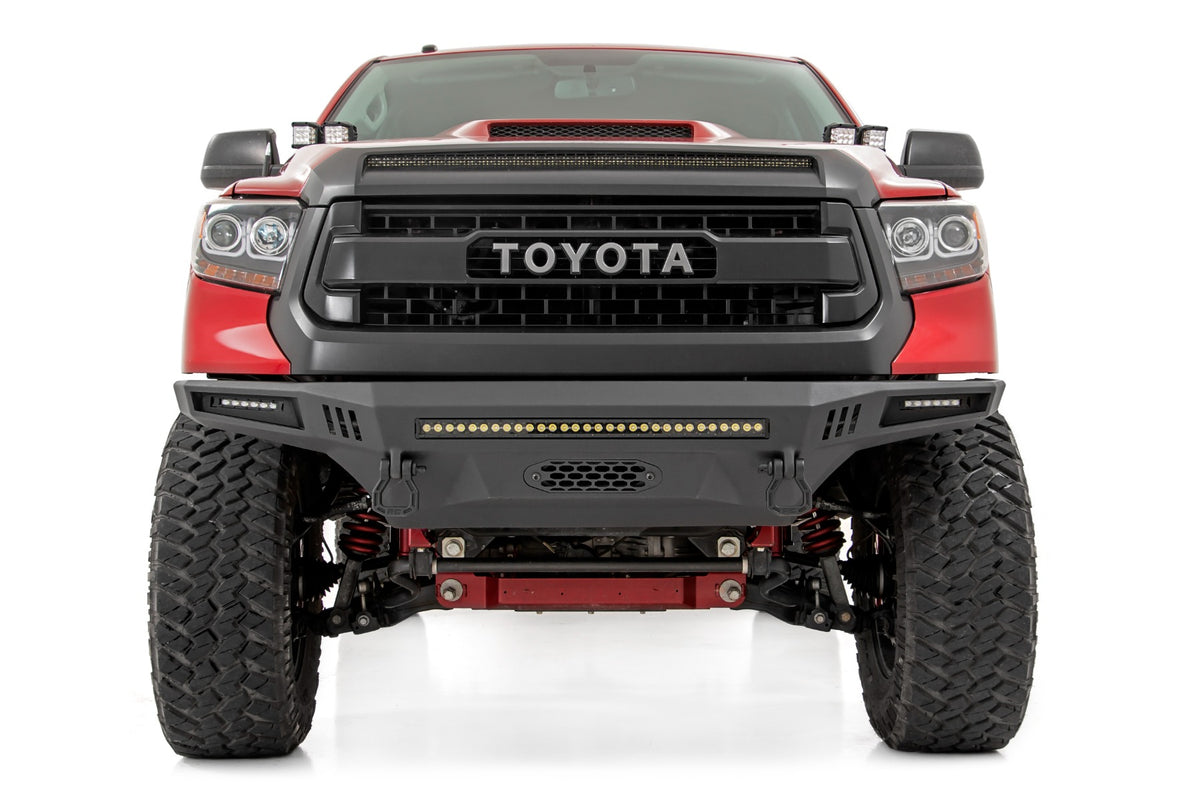 Rough Country 10915 Front Prerunner Bumper | LED | Toyota Tundra 2WD/4WD (2014-2021) - Studio View 2