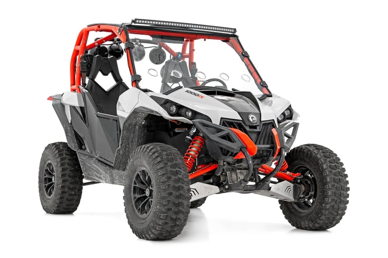 RC LED Light Kit | Front Mount | 40" Black Dual Row | White DRL | Can-Am Commander Max 1000 (manufacturer page)