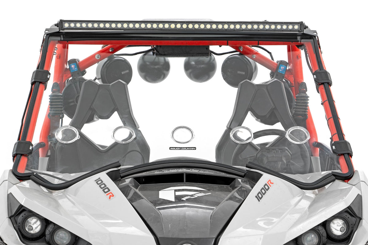 LED Light Kit | Front Mount | 40" Black Dual Row | White DRL | Can-Am Commander Max 1000 - Lighting & Acc (Image 2 of 6)