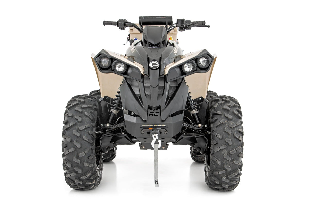 Winch Bumper | 4500-Lb Winch | Black Series LED | 6" Light | Can-Am Renegade 1000/Renegade 500 - Winches & Acc (Image 4 of 6)