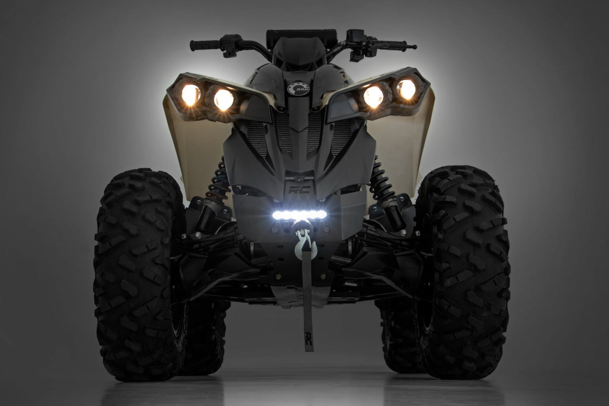 Winch Bumper | 4500-Lb Winch | Black Series LED | 6" Light | Can-Am Renegade 1000/Renegade 500 - Winches & Acc (Image 5 of 6)