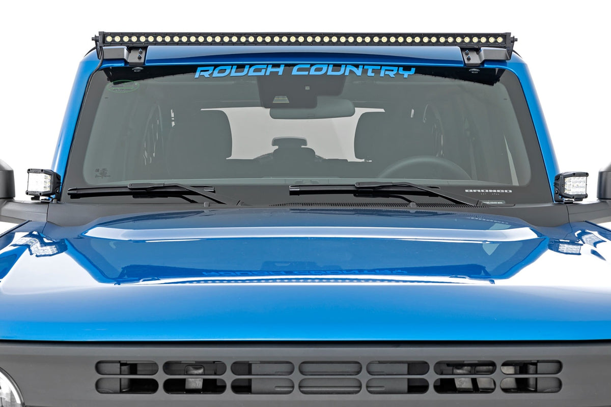 LED Light Kit | Ditch Mount | 2" Black Pair | Spot Pattern | Ford Bronco (21-26) - Lighting & Acc (Image 3 of 6)