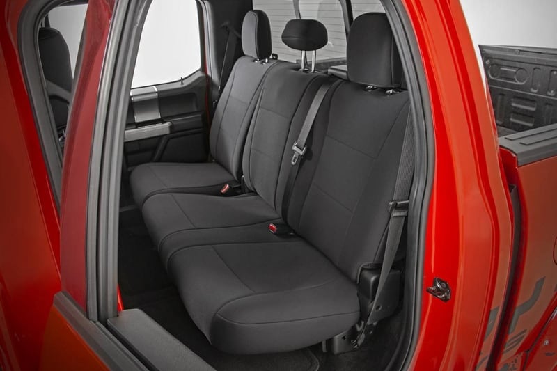 RC Seat Covers | FR Bucket and RR Bench | Ford F-150/Lightning/F-250/F-350 (15-26) (manufacturer page)