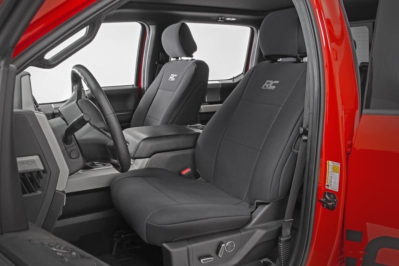 RC Seat Covers | FR Bucket and RR Bench | Ford F-150/Lightning/F-250/F-350 (15-26) (manufacturer page)