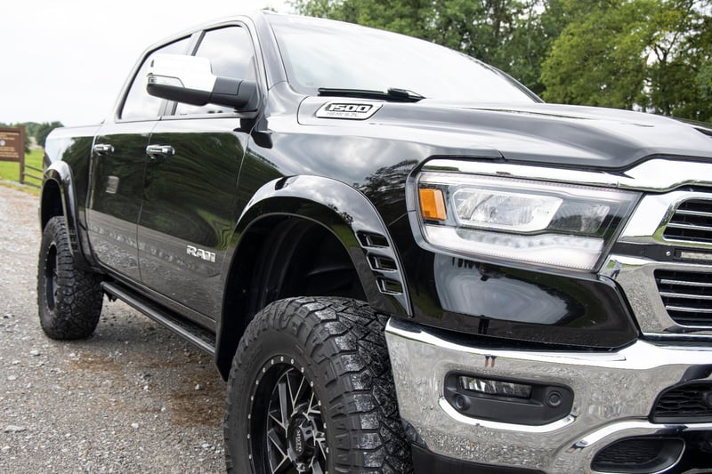RC SF1 Fender Flares | PS2 Bright Silver | Ram 1500 2WD/4WD (2019-2024) (manufacturer page)