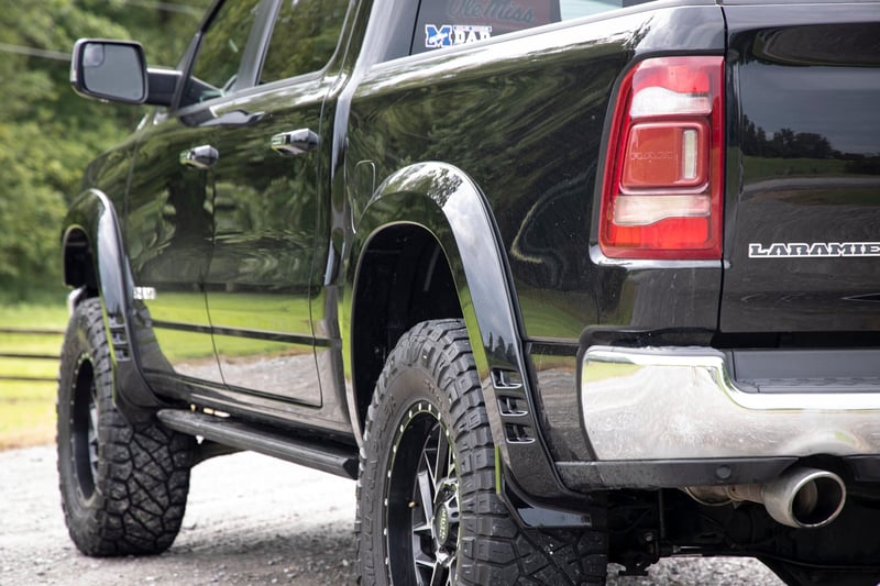 RC SF1 Fender Flares | PS2 Bright Silver | Ram 1500 2WD/4WD (2019-2024) (manufacturer page)
