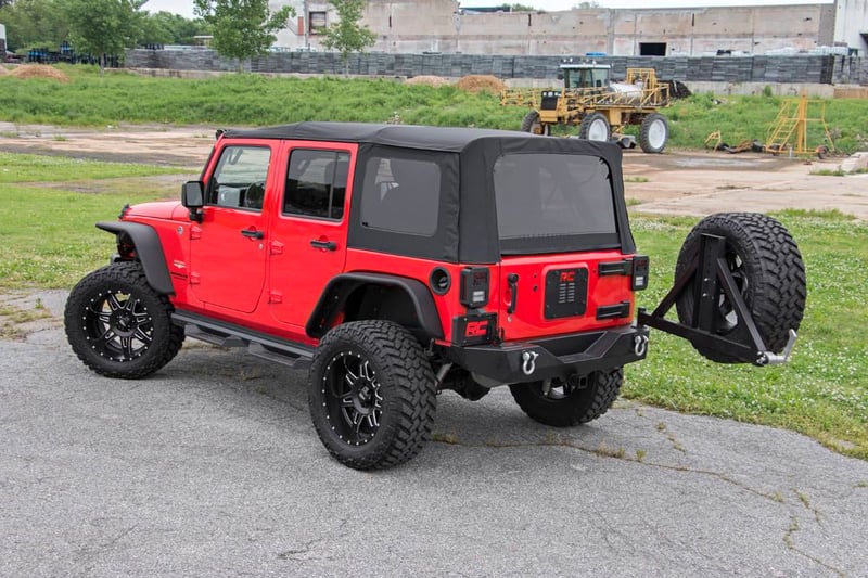 RC Soft Top | Replacement | Black | 4 Door | Jeep Wrangler Unlimited (10-18) (manufacturer page)