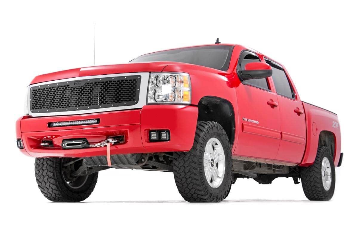 LED Light Kit | Fog | 2" Black Pairs x2 | White DRL | Chevy Silverado 1500/2500HD/3500HD 2WD/4WD - Lighting & Acc (Image 2 of 3)