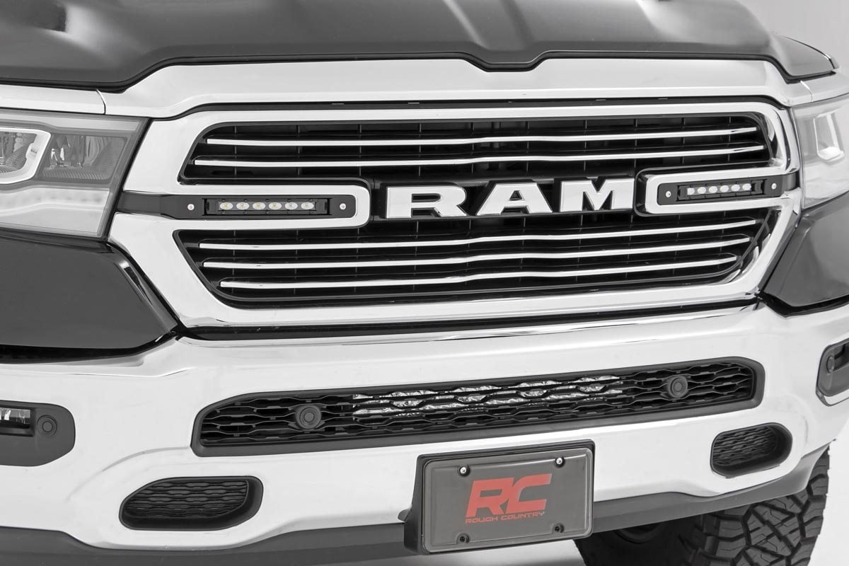 Dual 6in LED Grille Kit | Black Slimline | Ram 1500 2WD/4WD (2019-2024) - Lighting & Acc (Image 1 of 6)