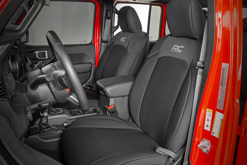 RC Seat Covers | Front and RR No Cup Holder | Jeep Gladiator JT 4WD (2020-2026) (manufacturer page)
