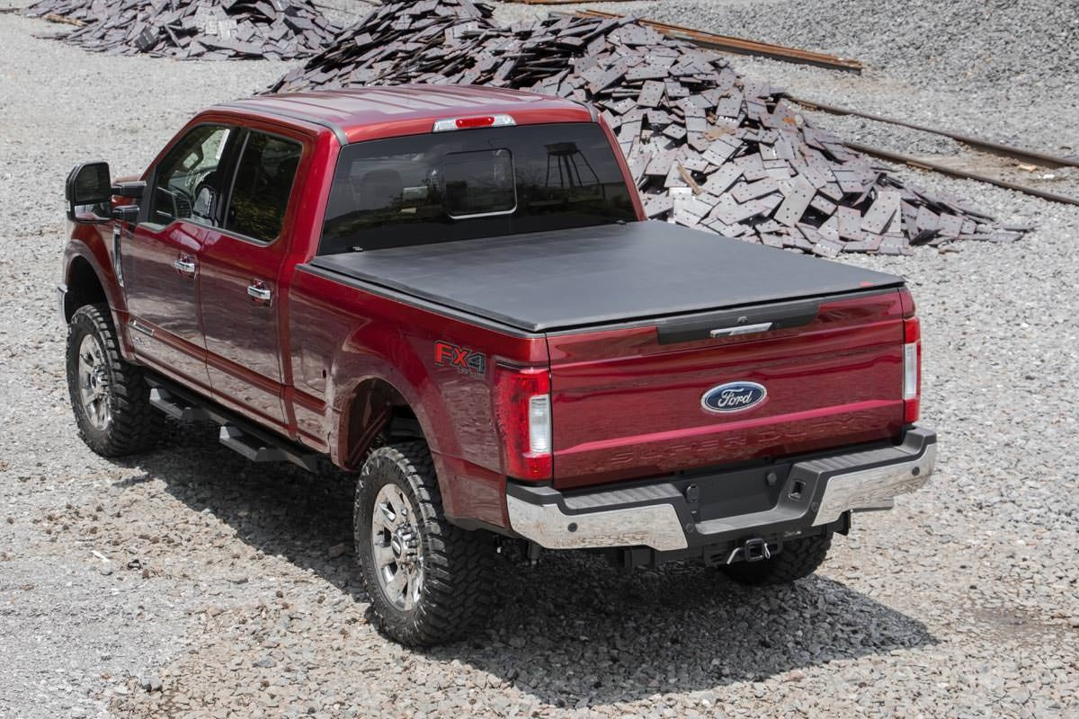 Soft Tri-Fold Bed Cover | 6'10" Bed | Ford F-250/F-350 Super Duty (17-26) - Bed Covers (Image 3 of 6)