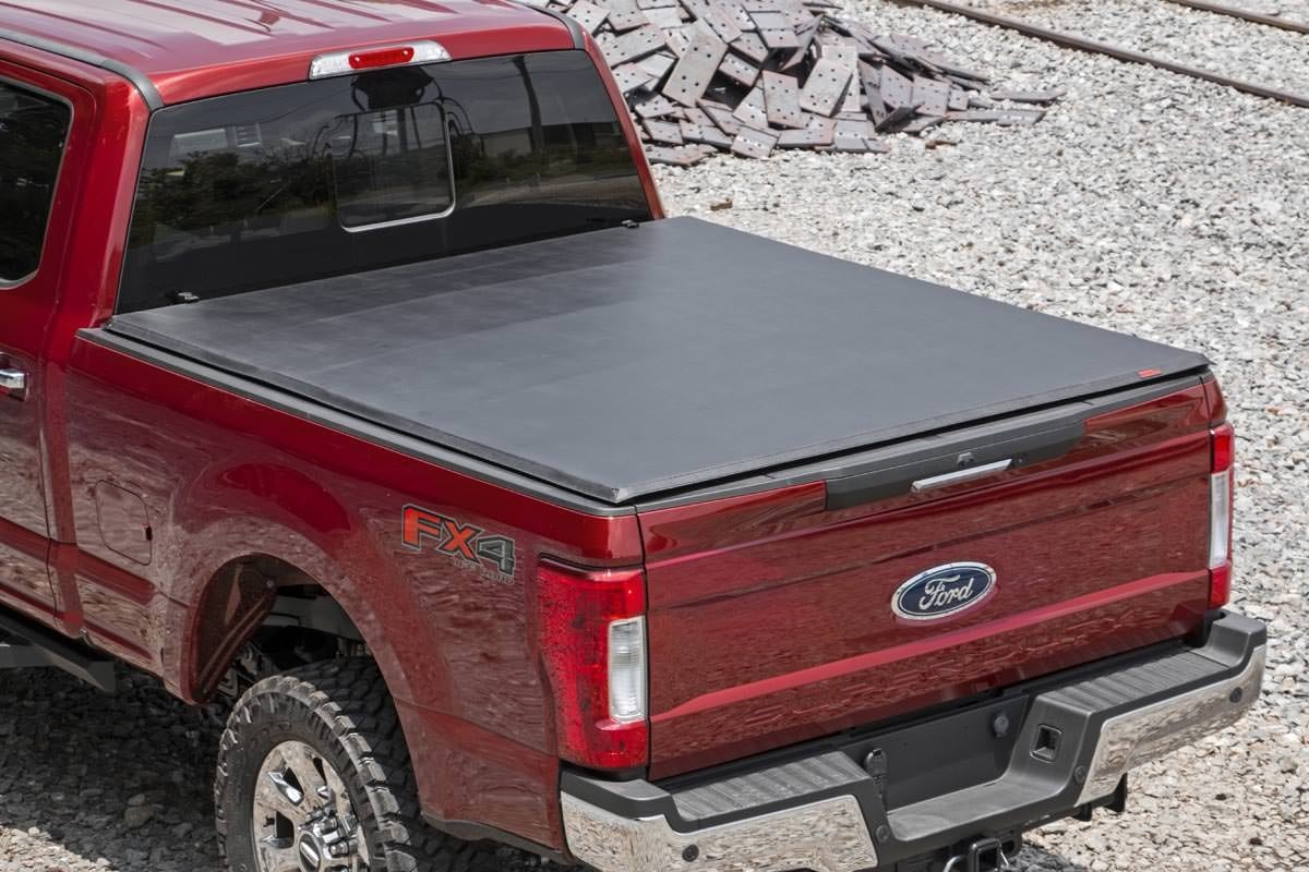 Soft Tri-Fold Bed Cover | 6'10" Bed | Ford F-250/F-350 Super Duty (17-26) - Bed Covers (Image 2 of 6)