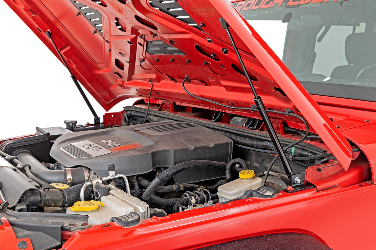 Hood Struts | Hydraulic | Jeep Wrangler JK/Wrangler Unlimited  (2007-2018) - Jeep Add-Ons (Image 1 of 6)