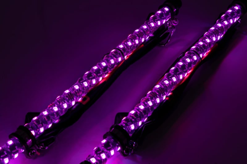 RC LED Light Whip Kit | 2 ft | Multi-Color | 2-pc (manufacturer page)