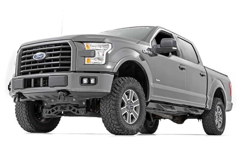 RC LED Light Kit | Fog Mount | Dual 2" Black Pairs | Spot | Ford F-150 (15-17) (manufacturer page)