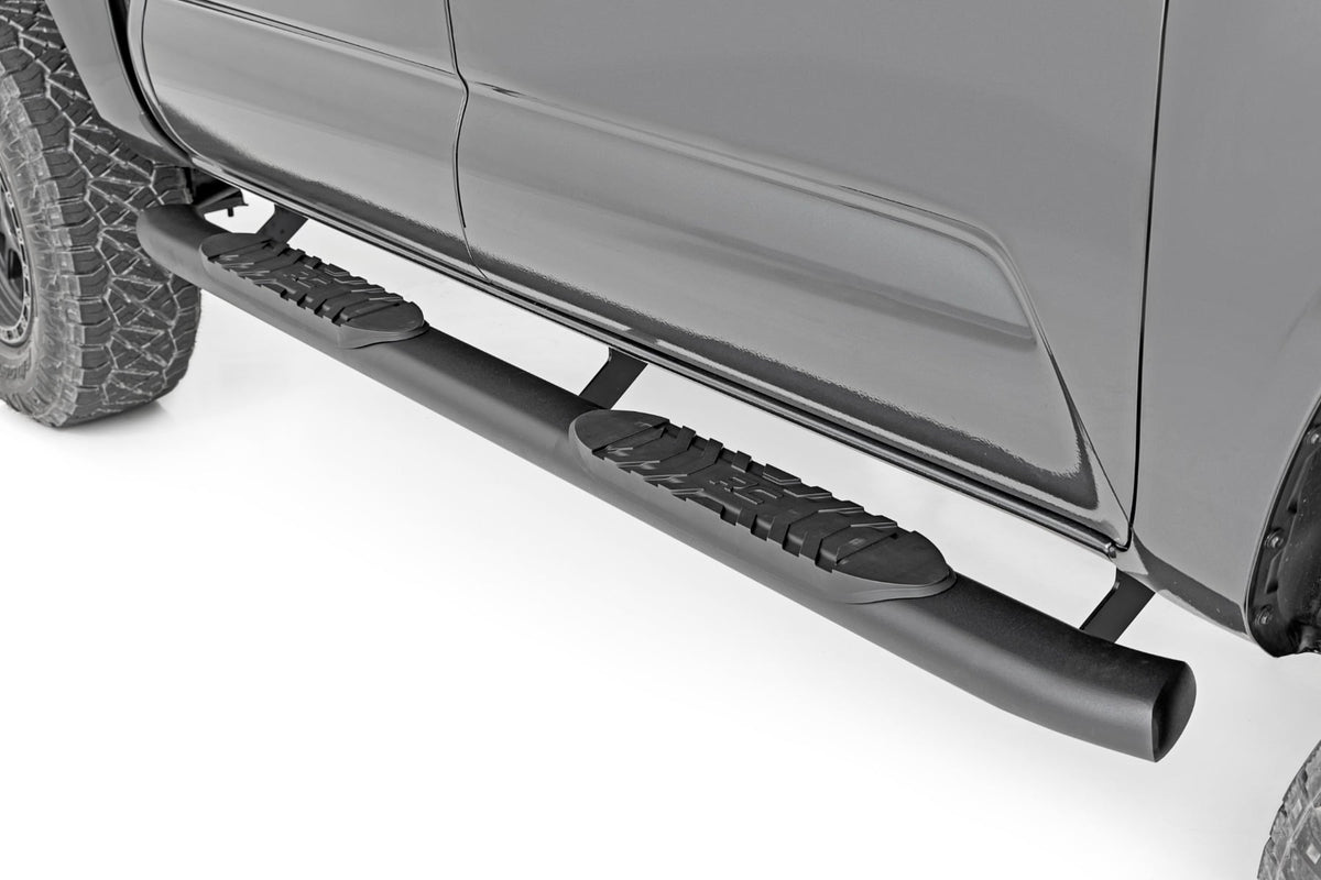 Oval Nerf Step | Double Cab | Black | Toyota Tacoma 2WD/4WD (2005-2023) - Steps & Runningboard (Image 1 of 6)