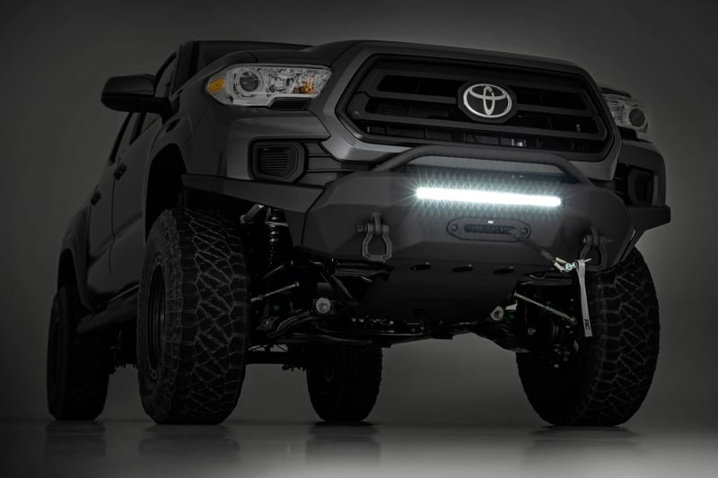 RC Front Bumper | High Clearance | 12000-Lb Pro Series Winch | Synthetic Rope Toyota Tacoma 4WD (16-23) (manufacturer page)