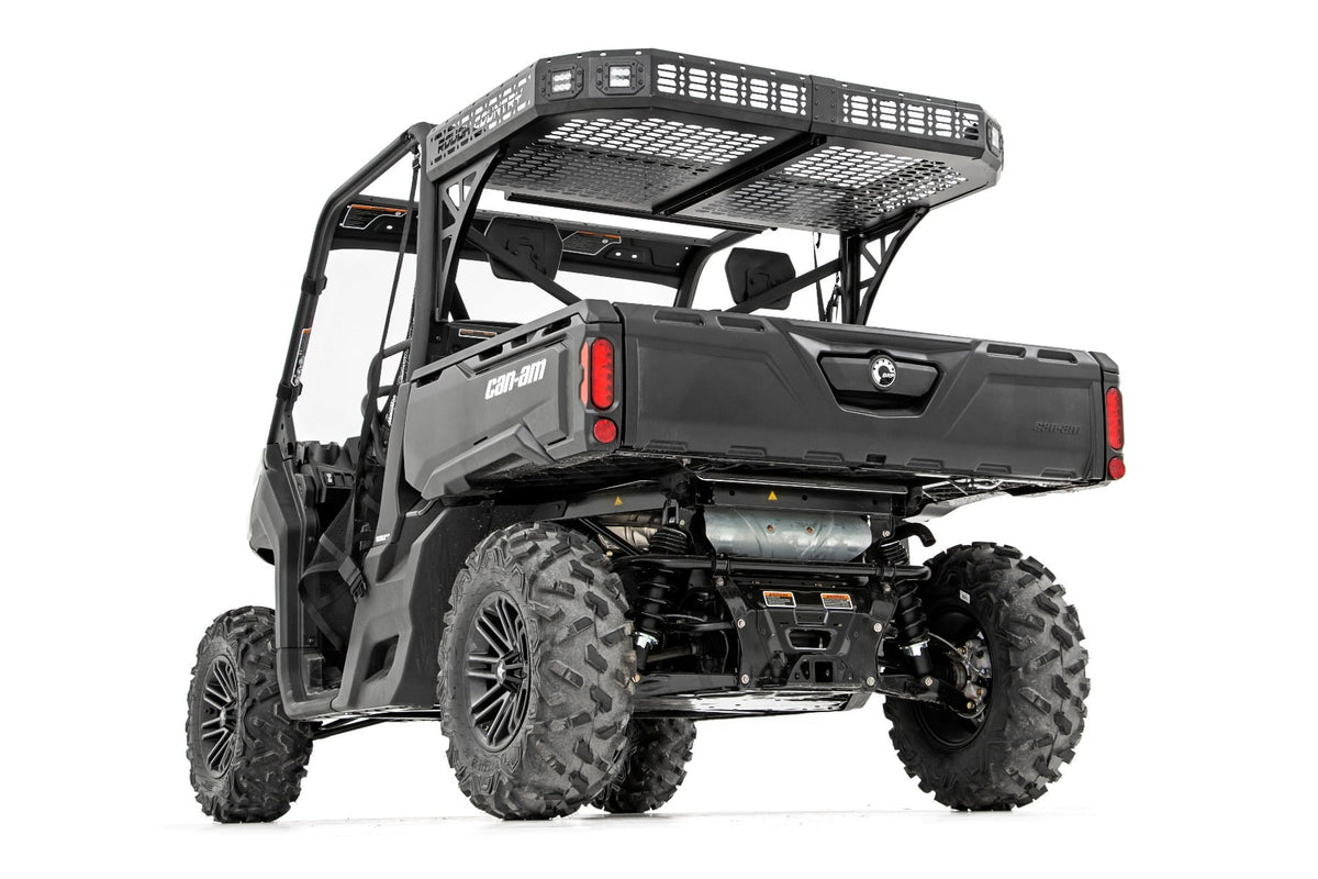 Cargo Rack | Dual 2" Black LED Pairs | Flush Mount | Can-Am Defender HD 5/HD 8/HD 9/HD 10 - Cargo Management (Image 4 of 6)