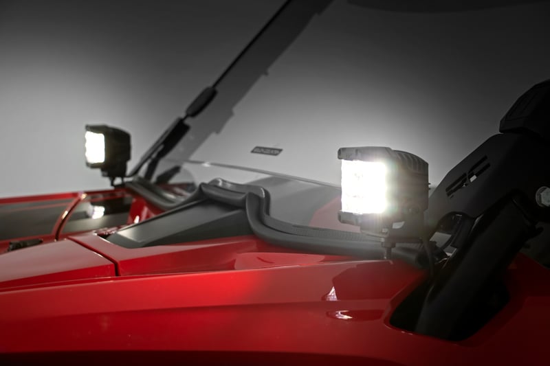 RC LED Light Kit | Cage Mount | 2" Black Pair | Honda Talon 1000 (manufacturer page)
