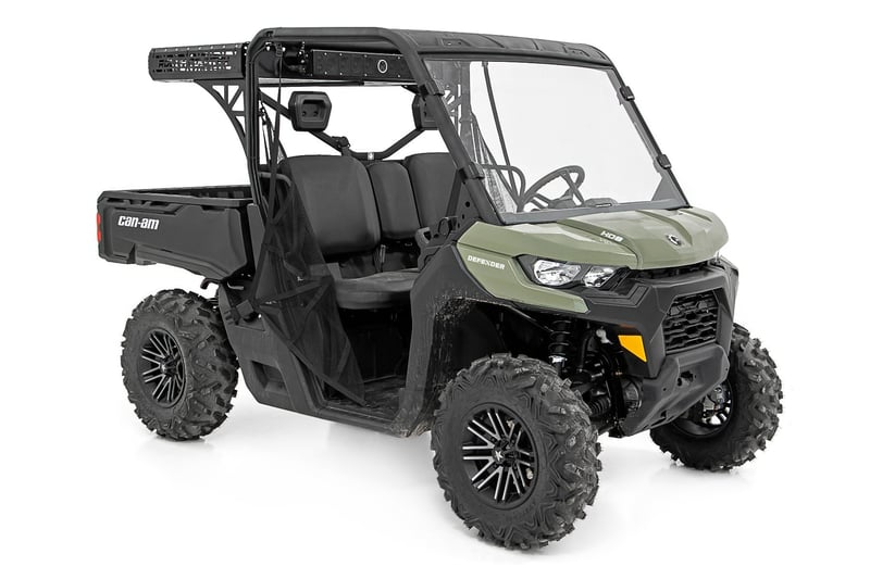RC Cargo Rack | Dual 2" Black LED Pairs | Flush Mount | Can-Am Defender HD 5/HD 8/HD 9/HD 10 (manufacturer page)
