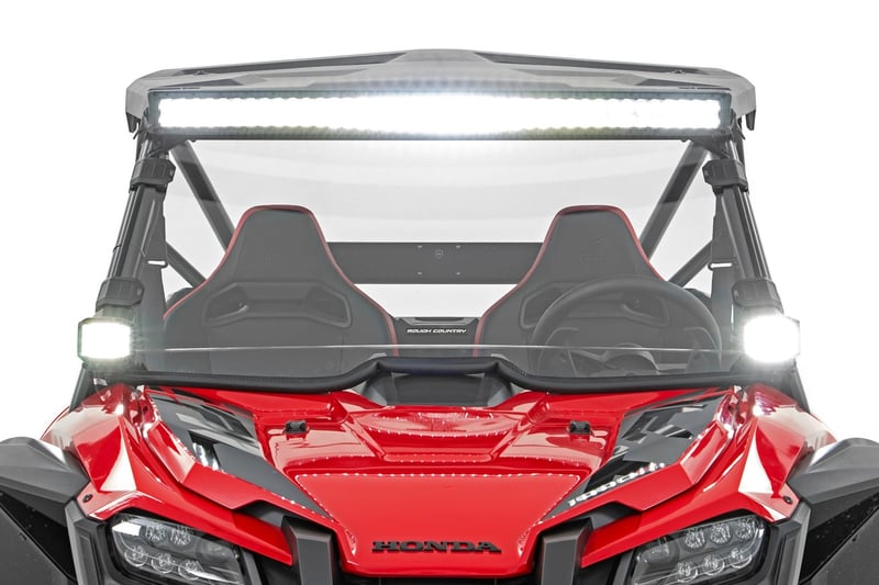 RC LED Light Kit | Front Mount | 40" Black Dual Row | Honda Talon 1000 (manufacturer page)