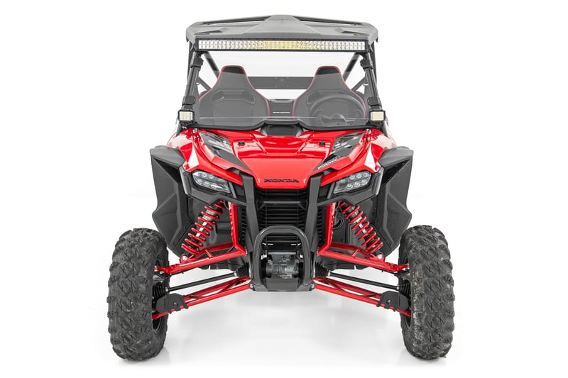 RC LED Light Kit | Cage Mount | 2" Black Pair | Amber DRL | Honda Talon 1000 (manufacturer page)