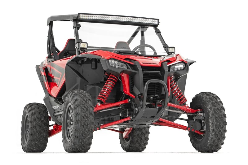 RC LED Light Kit | Cage Mount | 2" Black Pair | Amber DRL | Honda Talon 1000 (manufacturer page)