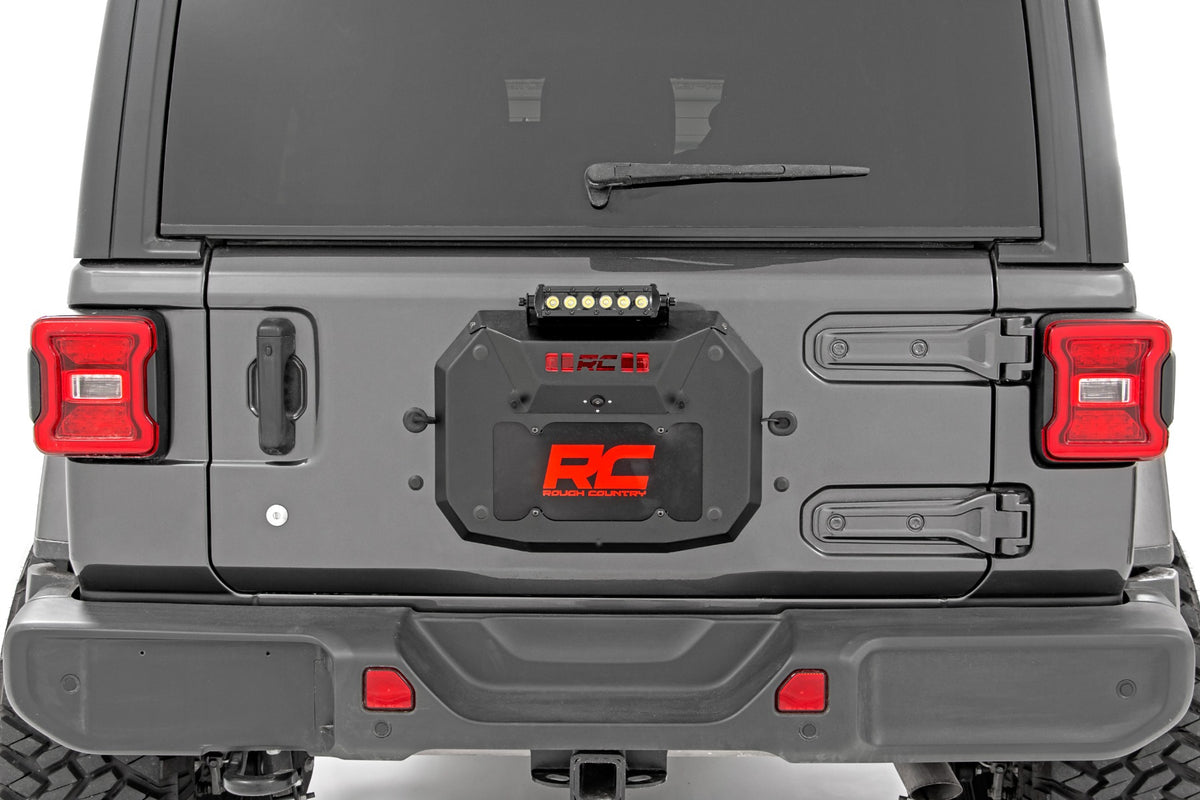 Rough Country 10584 Spare Tire Carrier Delete | 8 Inch BLK Ser LED | Jeep Wrangler JL (18-24) - Image 3