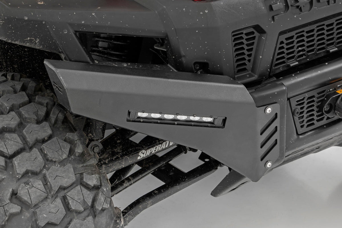 Bumper Wings | 6" Black Slimline LED Pair | Polaris Ranger 1000/Ranger XP 900/1000 - Bumpers (Image 5 of 6)