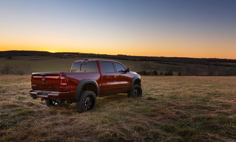 RC Defender Fender Flares | PRD Deep Red | Ram 1500 2WD/4WD (2019-2024) (manufacturer page)