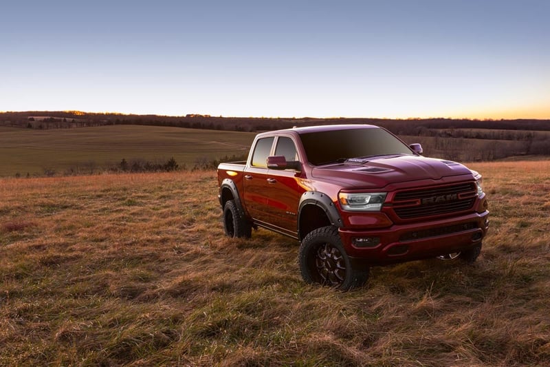 RC Defender Fender Flares | PRD Deep Red | Ram 1500 2WD/4WD (2019-2024) (manufacturer page)