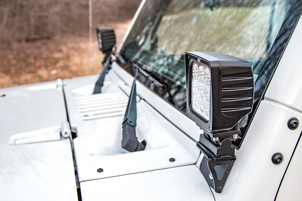 Light Mounts | Lower Windshield | Jeep Wrangler JK/Wrangler Unlimited  (07-18) - Lighting & Acc (Image 5 of 5)