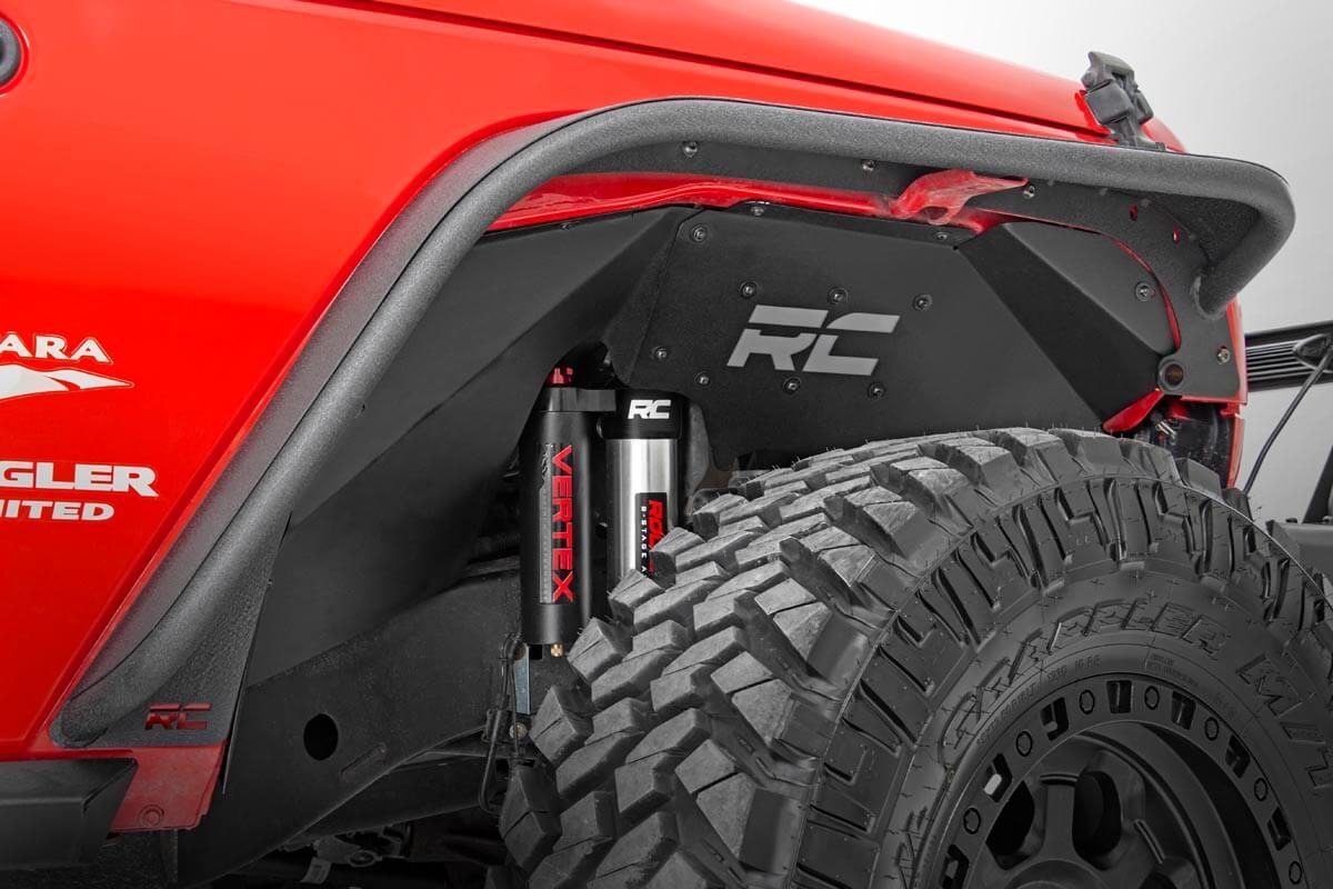 Rough Country 1195V Inner Fenders | Front | Vertex | Jeep Wrangler JK/Wrangler Unlimited (07-18) - Image 1