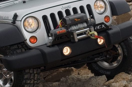 RC Winch Mount Plate | Factory Bmpr | D-Rings | Jeep Wrangler JK/Wrangler Unlimited (07-18) (manufacturer page)