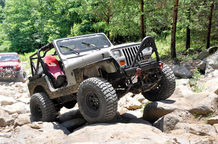 RC 4 Inch Lift Kit | Power Steer | Jeep Wrangler YJ 4WD (1987-1995) (manufacturer page)