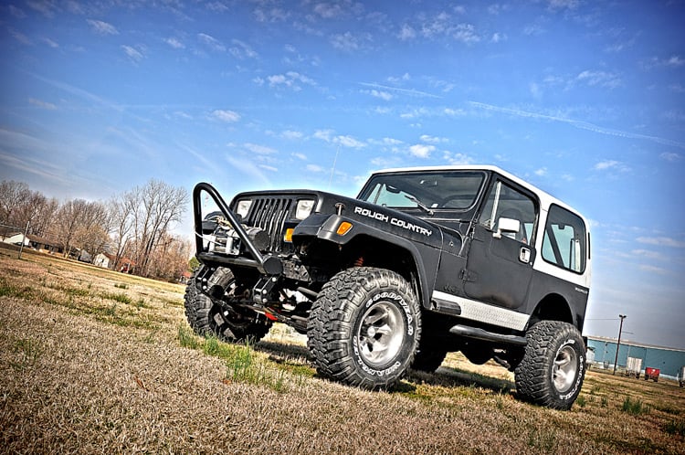 RC 4 Inch Lift Kit | Power Steer | Jeep Wrangler YJ 4WD (1987-1995) (manufacturer page)