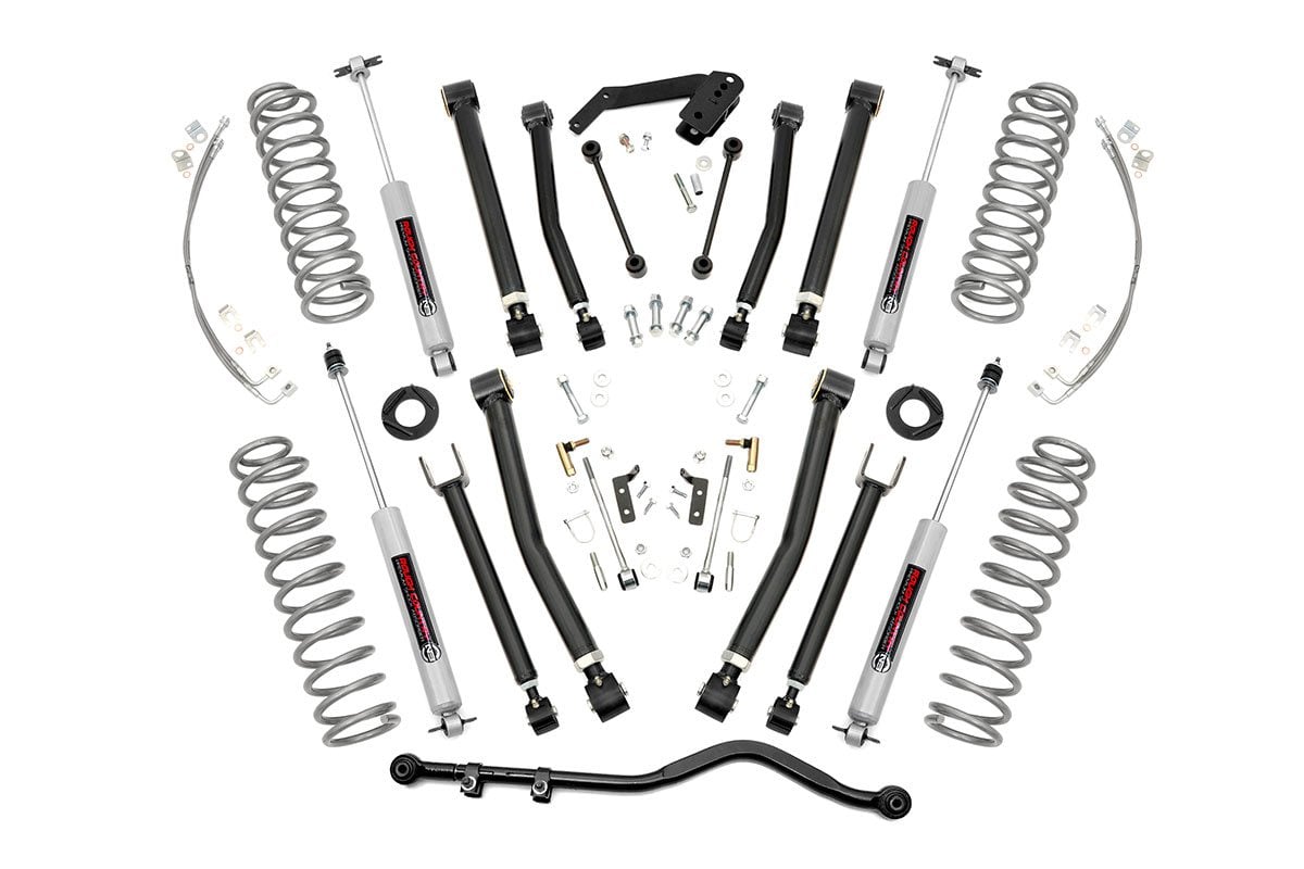 RC 4 Inch Lift Kit | X-Series | M1R | Jeep Wrangler Unlimited 2WD/4WD (07-18) (manufacturer page)