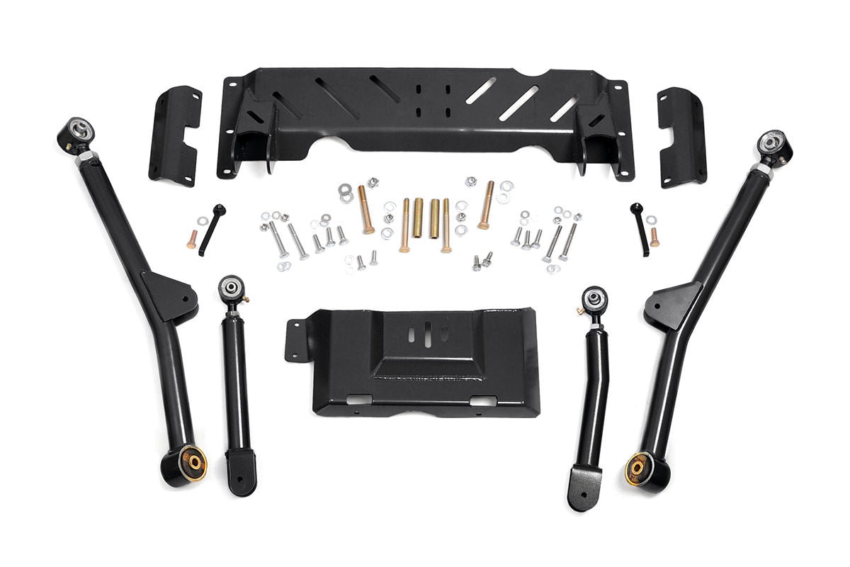 Rough Country 61600U Long Arm Upgrade Kit | 4-6 Inch Lift | Jeep Cherokee XJ (84-01)/Comanche MJ (86-92) - Image 1