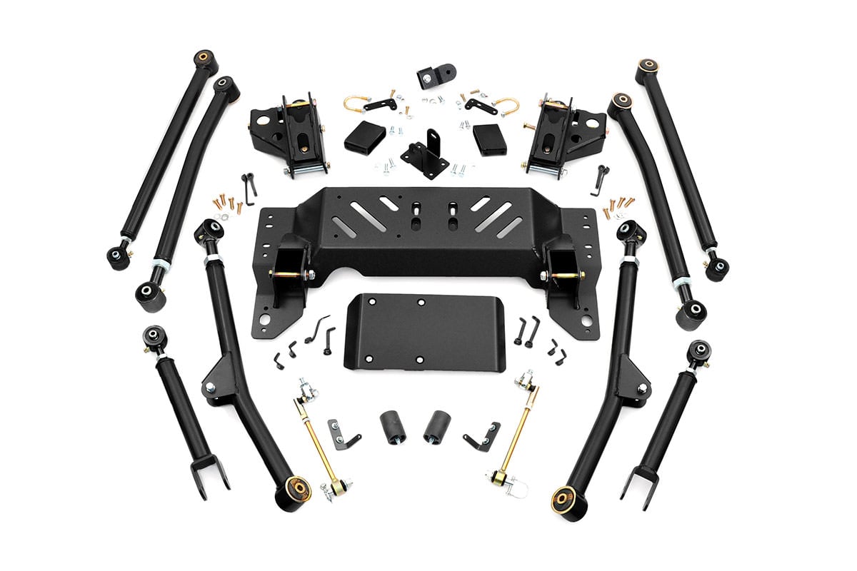 Rough Country 90200U Long Arm Upgrade Kit | 4 Inch Lift | Jeep Grand Cherokee ZJ 4WD (1993-1998) - Image 1