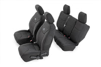 Seat Covers | Front and Rear | 4-Door | Jeep Wrangler Unlimited 4WD (13-18) - Interior & Mats (Image 1 of 3)