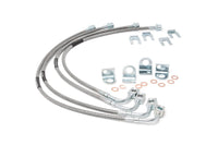 Brake Lines | Stainless | FR & RR | 4-6 Inch Lift | Jeep Wrangler JK/Wrangler Unlimited (07-18) - Susp Accessories