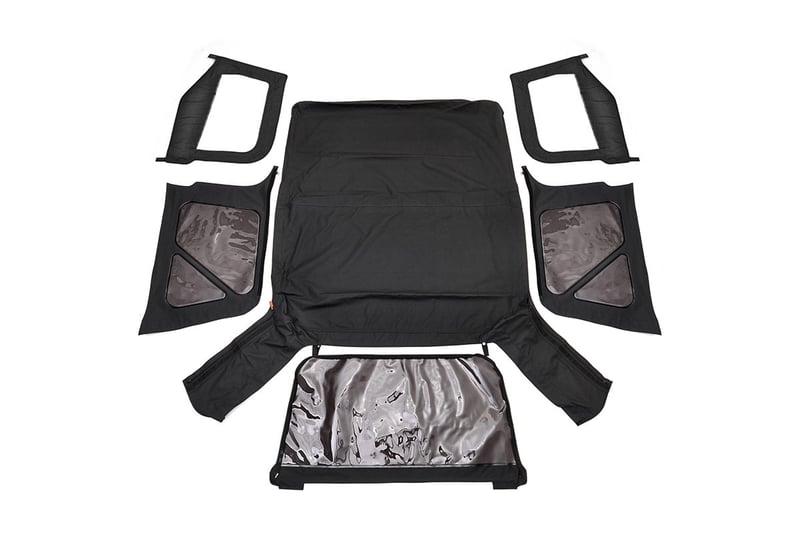 RC Soft Top | Replacement | Black | Half Doors | Jeep Wrangler TJ 4WD (97-06) (manufacturer page)