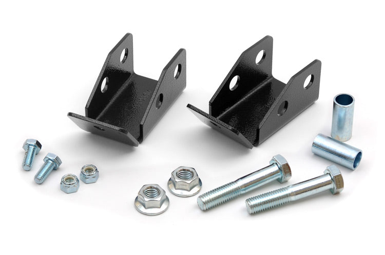 Rough Country 1185 Shock Relocation Brackets | Rear | Jeep Wrangler TJ (97-06)/Wrangler Unlimited (04-06) - Image 1